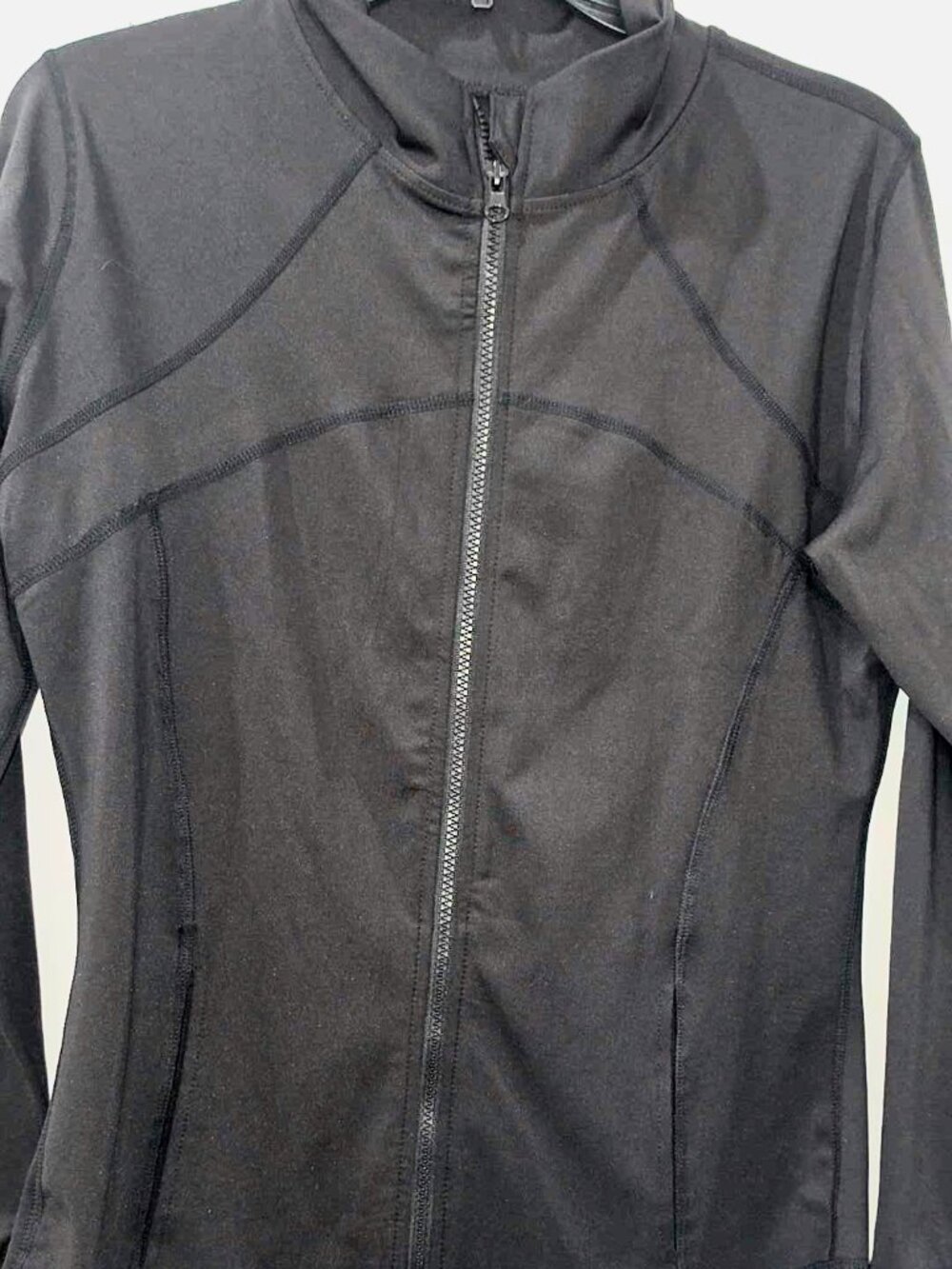 Vogo Womens Large Black Full Zip Athletic Jacket NWT Stretch Pockets